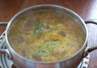 Рисовый суп с капустой и фаршем